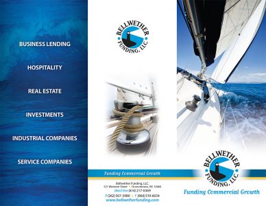 Bellwether Funding Tri-fold Graphic Design Example